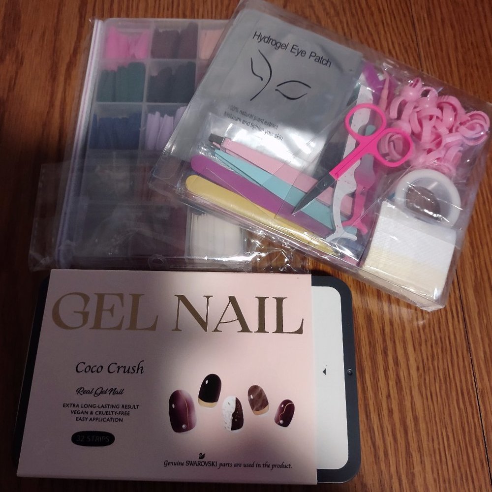 New!  Tweezer & lash extension kit,  Costume Nail Kit and Gel Nail Kit